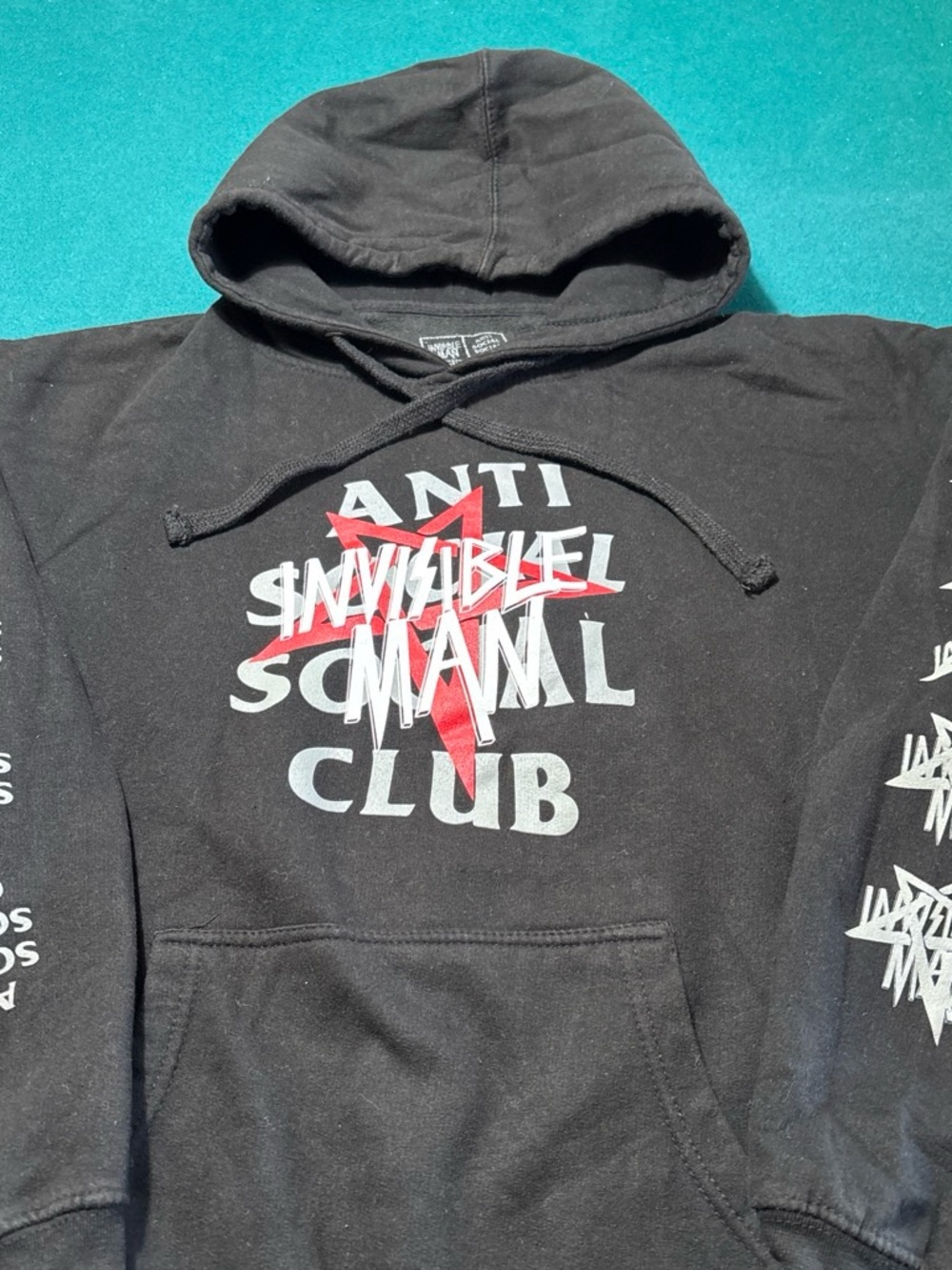Anti Social Social Club x Invisible Man Black Hoodie , L , $54